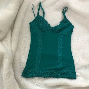 Guess Jeans green lace tank !moving sale !